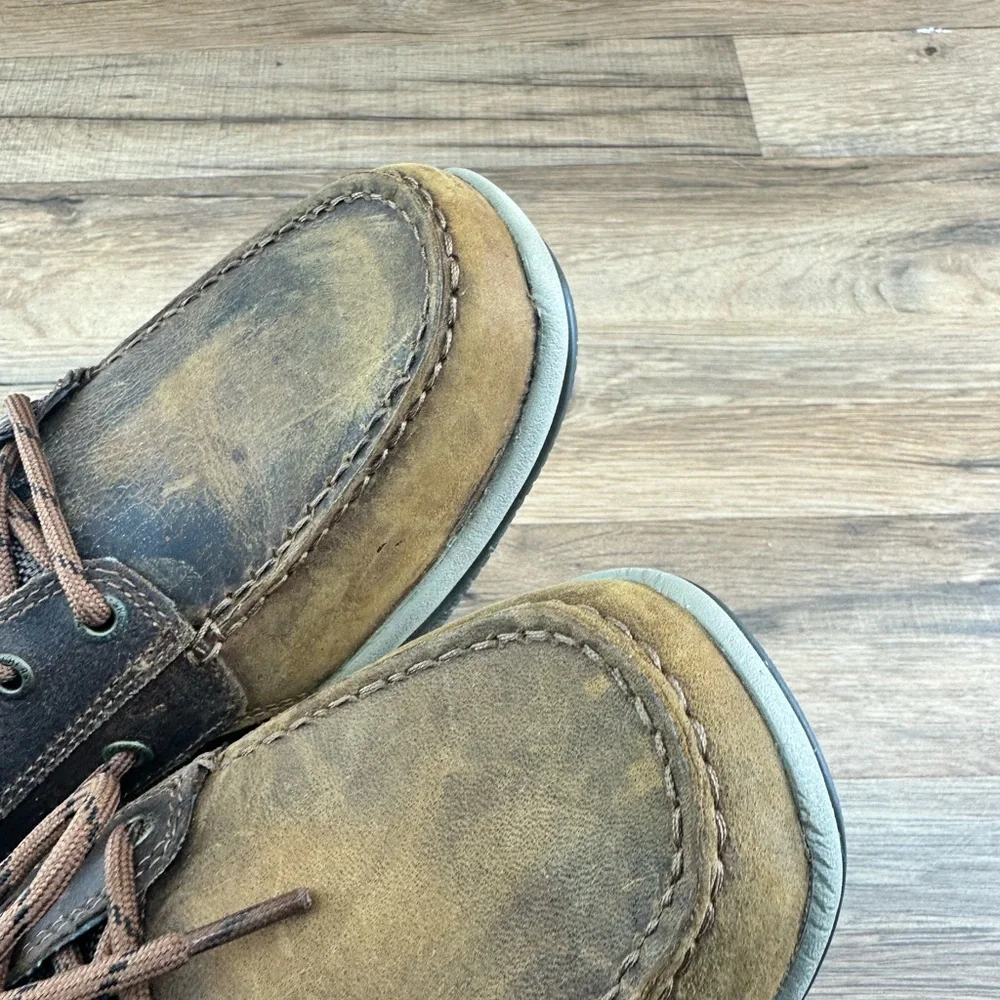SKECHERS Brown Leather Casual Boat Deck Shoes Size US 8.5 EUR 41